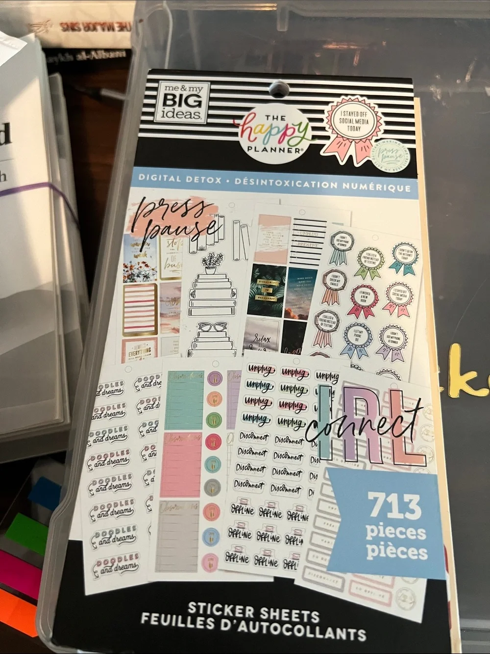Lot# 2 The Happy Planner Assorted sticker books Used